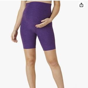 Spacedye Cruiser Maternity Biker Short - Purple Dahlia Heather / S